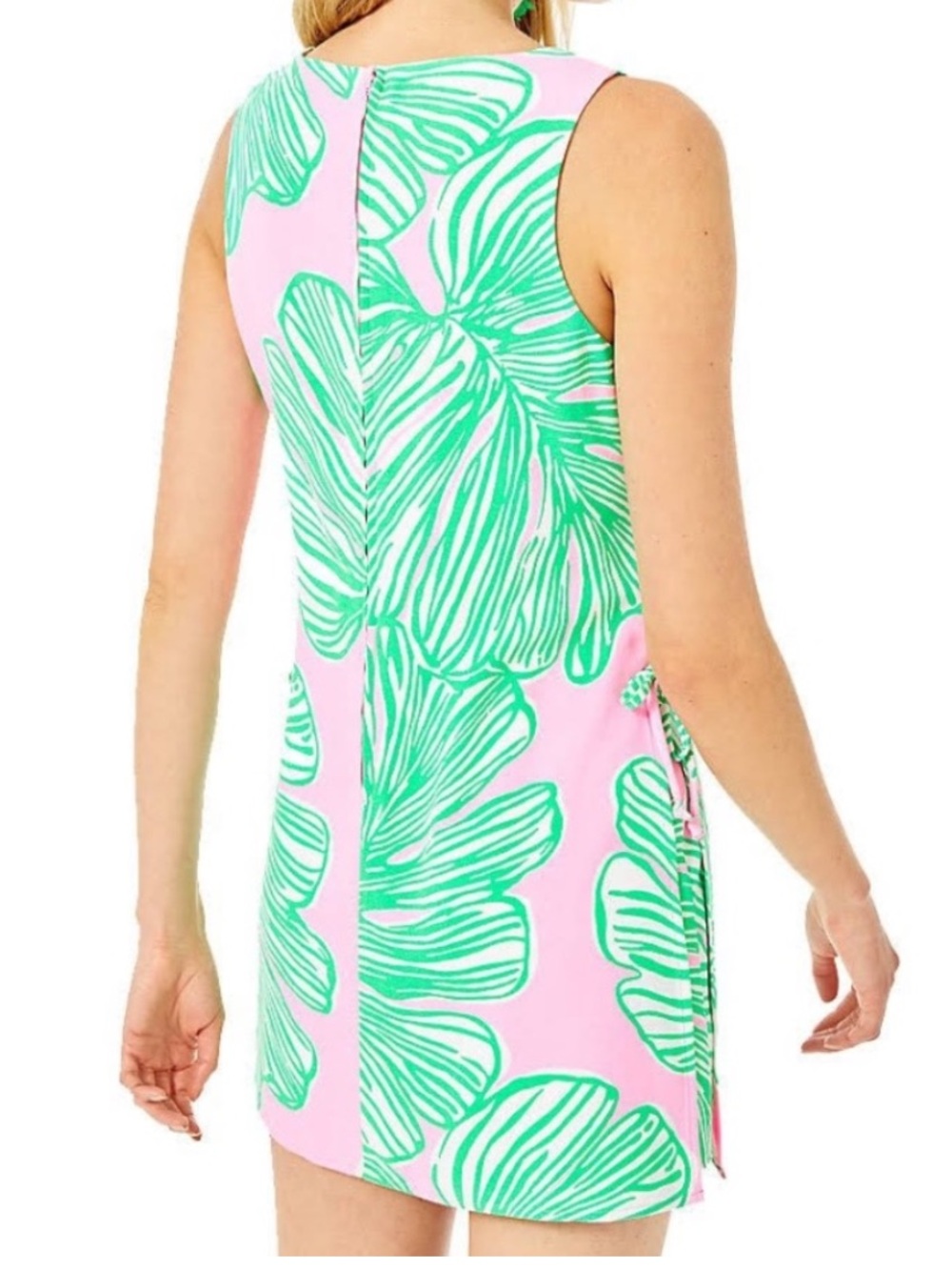 Lilly Pulitzer Donna Romper Dress Size 16 Pink & Green - Picture 4 of 6